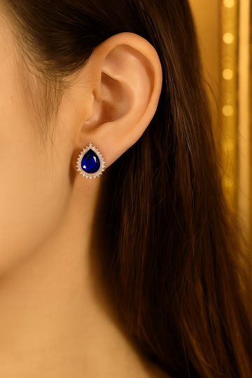 Sapphire Zircon Stud