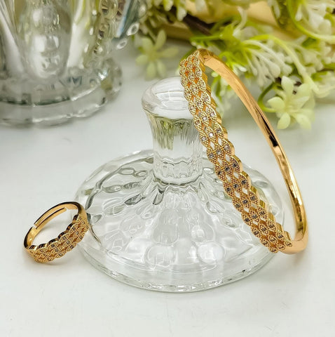 Bracelet bangle with Ring set