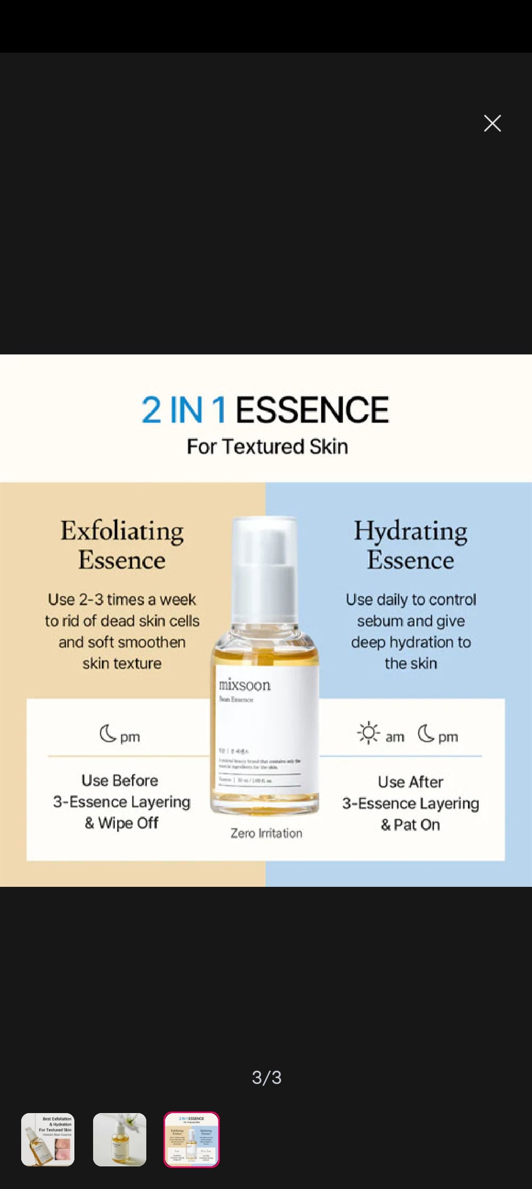 Mixsoon Bean Essence 50ml ( original factory leftover)