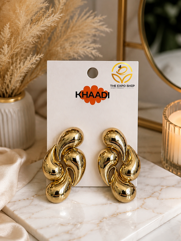 Luxury Comma-Shaped Geometric Teardrop Earrings for Women
