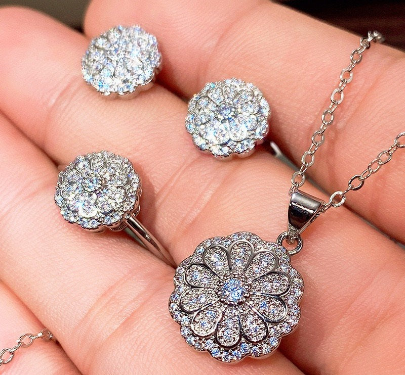 Flower Pendent Set