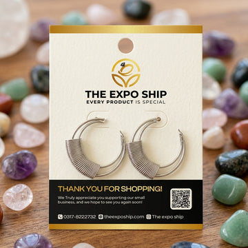 Textured Wire Dual Hoops